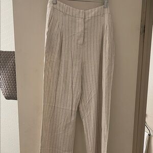 7 for all Mankind striped linen trousers